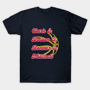 Indiana Fever Clark, Boston, Bonner, Mitchell WNBA T-Shirt